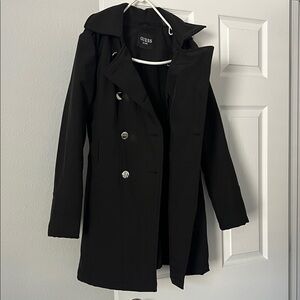 GUESS Women's Black Trench Coat